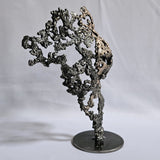 Pavarti Avis - Sculpture corps femme dentelle metal acier bronze