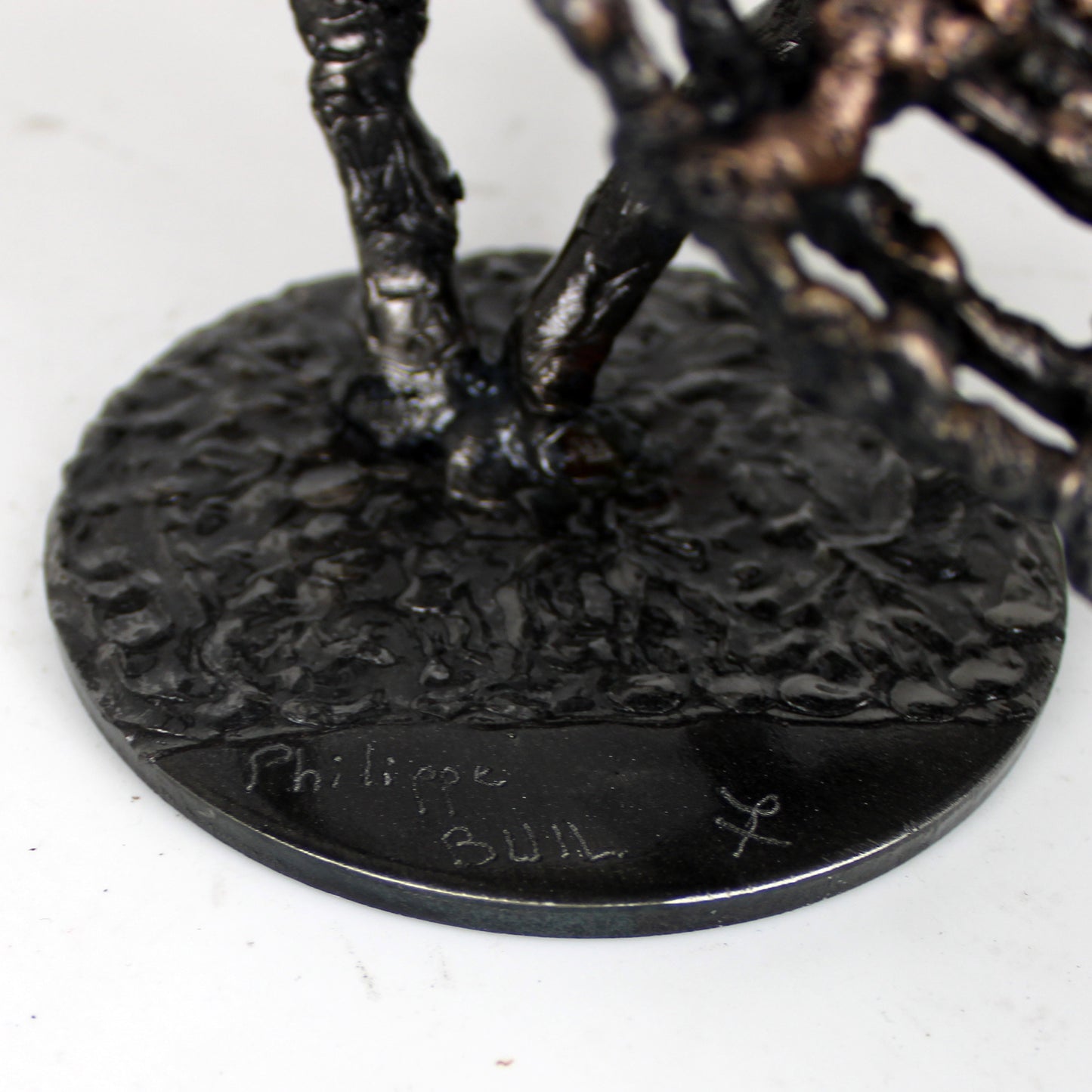 Fleur 39-23 - Sculpture fleur dentelle métal acier et bronze