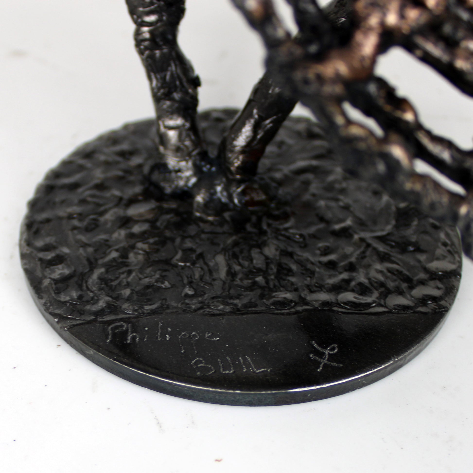 Fleur 39-23 - Sculpture fleur dentelle métal acier et bronze