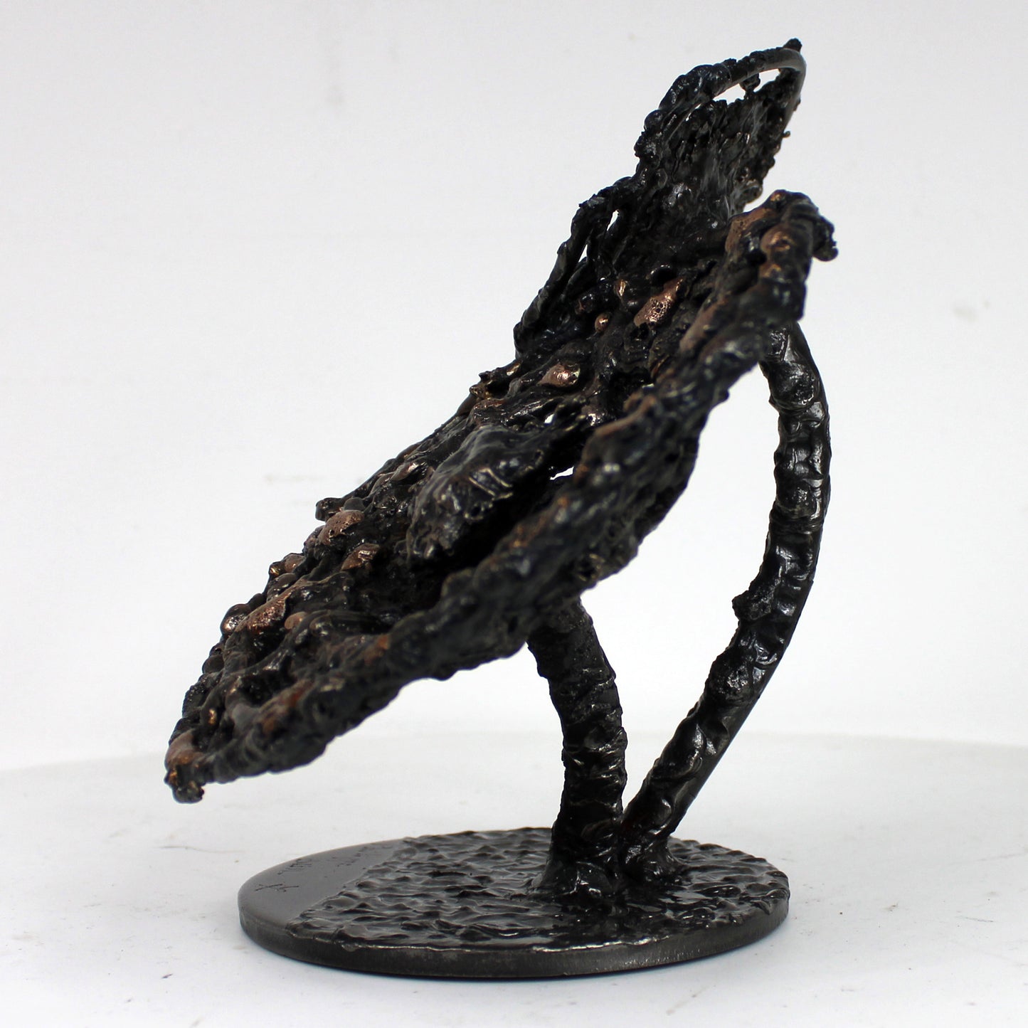 Fleur 39-23 - Sculpture fleur dentelle métal acier et bronze