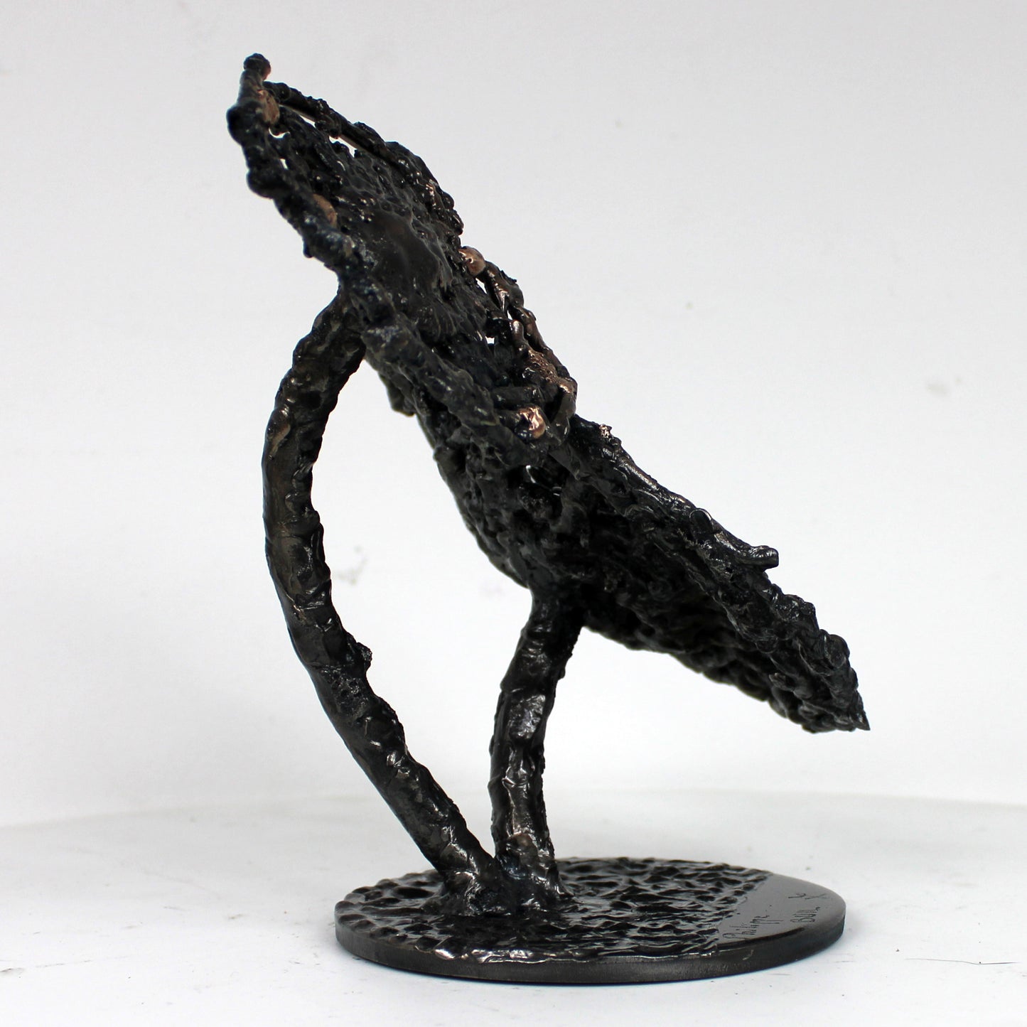 Fleur 39-23 - Sculpture fleur dentelle métal acier et bronze