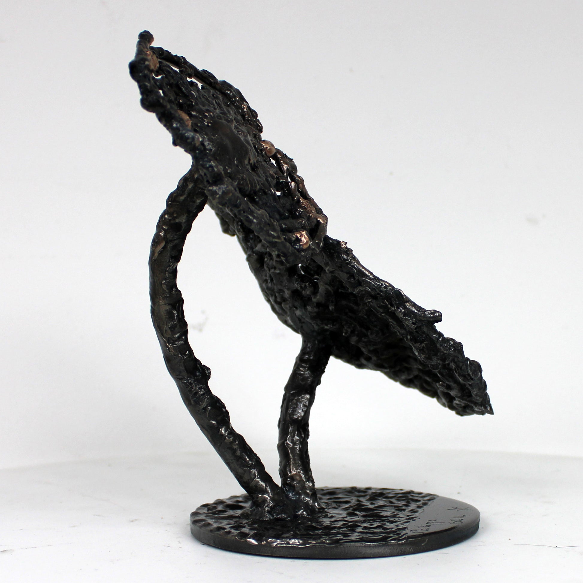 Fleur 39-23 - Sculpture fleur dentelle métal acier et bronze