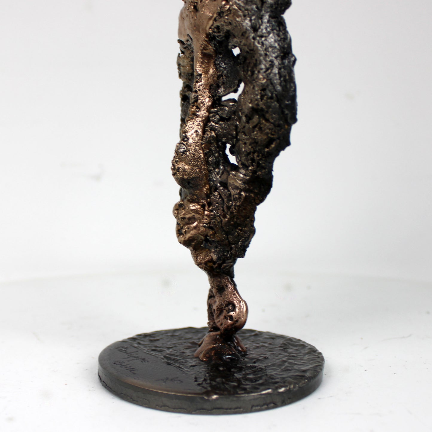 Masque Africain Mardi 42-23- Sculpture metal série de 7 masques semainiers sénégal