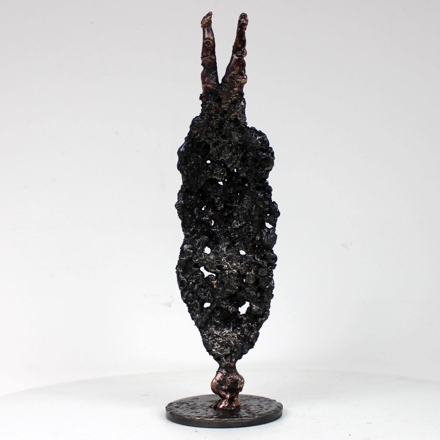 Masque Africain Mardi 42-23- Sculpture metal série de 7 masques semainiers sénégal