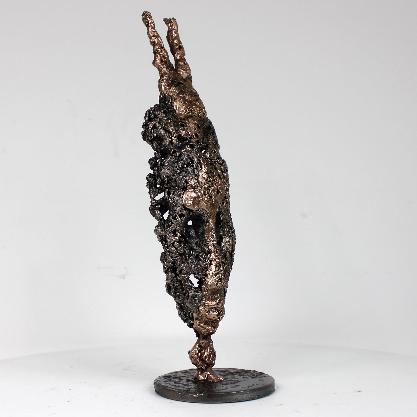 Masque Africain Mardi 42-23- Sculpture metal série de 7 masques semainiers sénégal