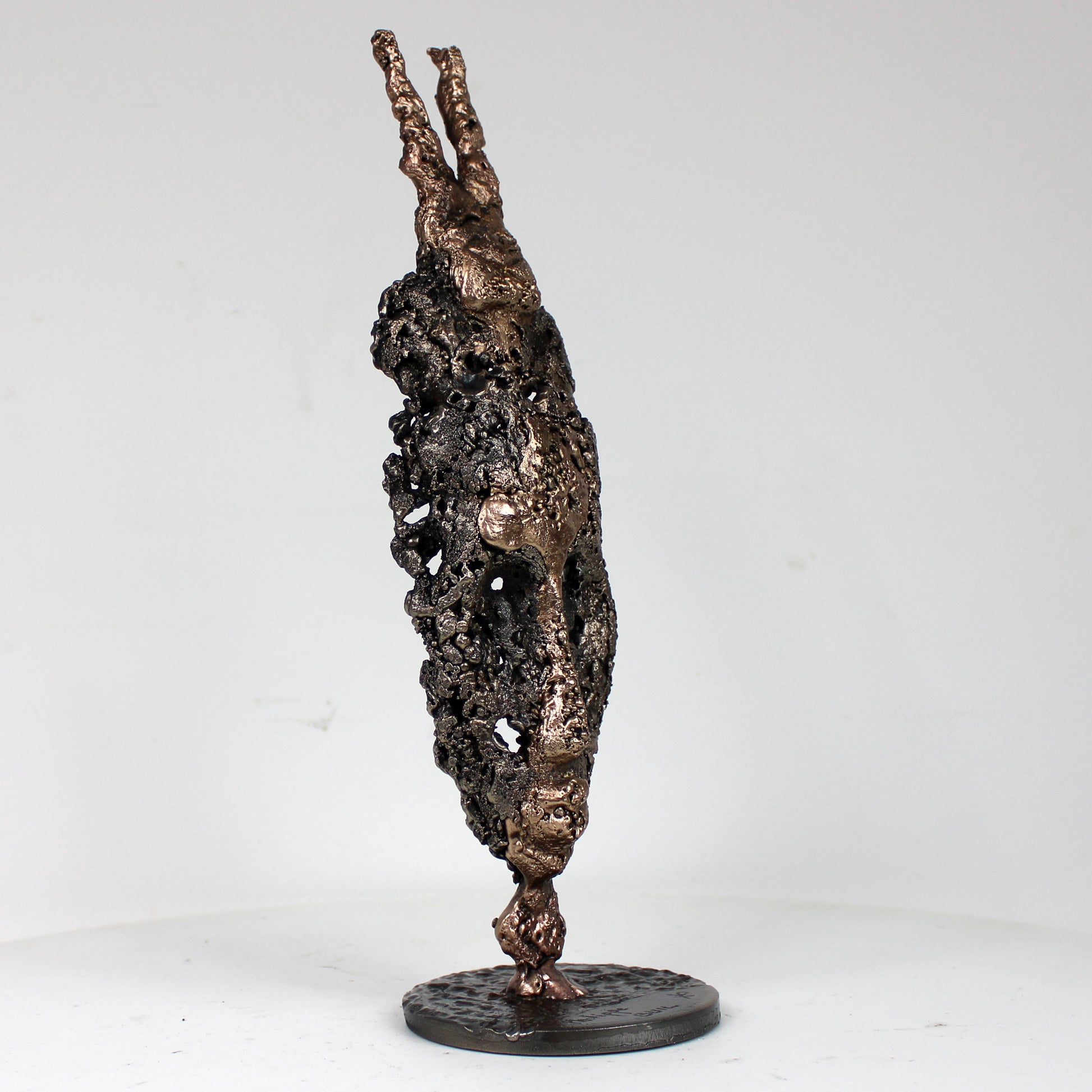 Masque Africain Mardi 42-23- Sculpture metal série de 7 masques semainiers sénégal