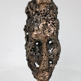 Masque Africain Mardi 42-23- Sculpture metal série de 7 masques semainiers sénégal