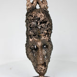 Masque Africain Jeudi 44-23- Sculpture metal série de 7 masques semainiers sénégal