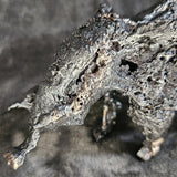 Eléphant 58-19 - Sculpture animal dentelle métal - Eléphant en bronze et acier