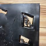 Металлическая табличка - Кот арлекин