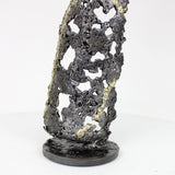 Bouteille champagne 66-22 - Sculpture dentelle metal acier laiton