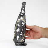 Bouteille champagne 66-22 - Sculpture dentelle metal acier laiton