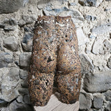 Kouros ô séant - Buttocks sculpture in bronze lace