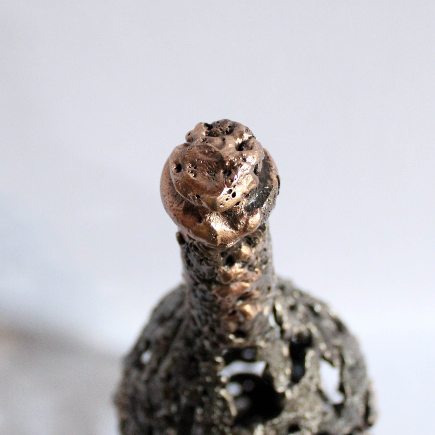 Bouteille Champagne Ruinart 99-23 - Sculpture dentelle métal acier et bronze