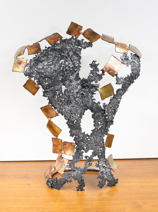 Kouros Ceylan - Sculpture Dos en Bronze et Acier - Buil