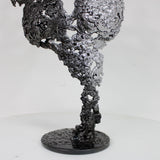 Pavarti Signature - Sculpture corps femme dentelle métal acier et chrome