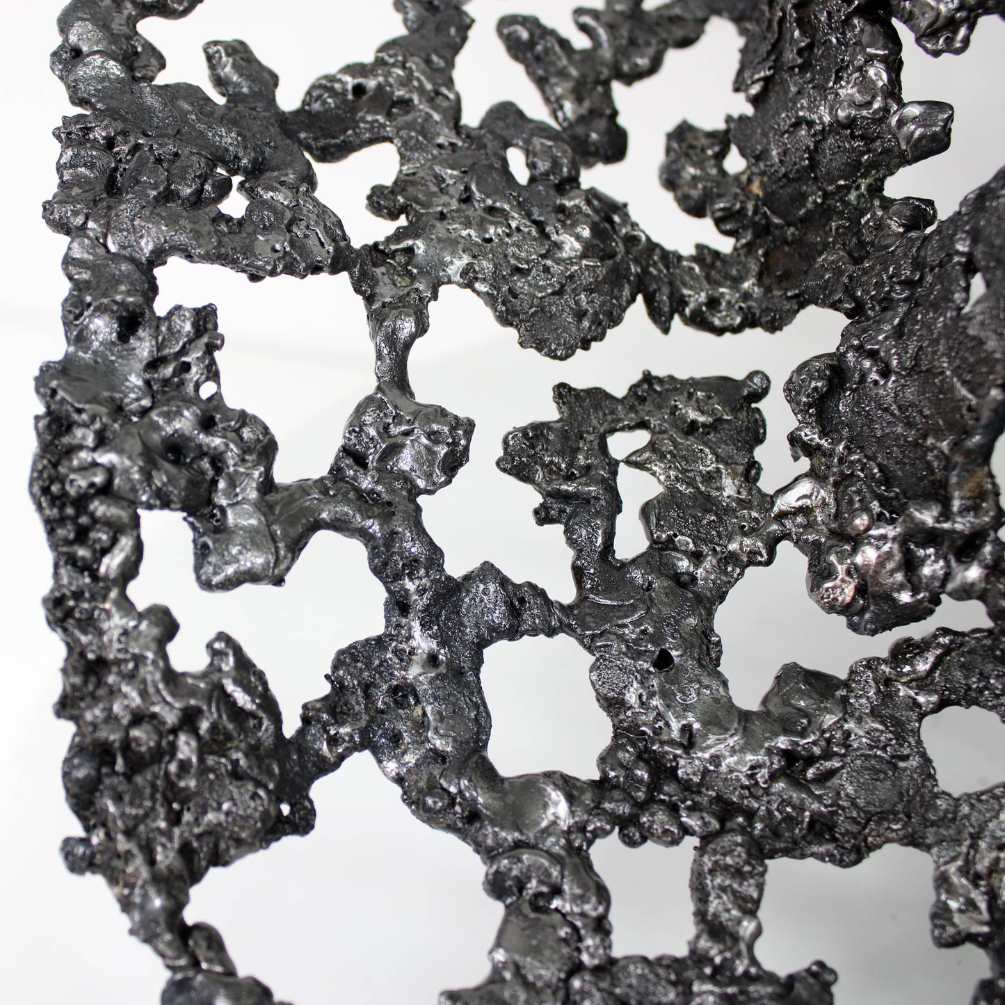 Chapeau 112-22 - Sculpture forme chapeau dentelle acier et bronze