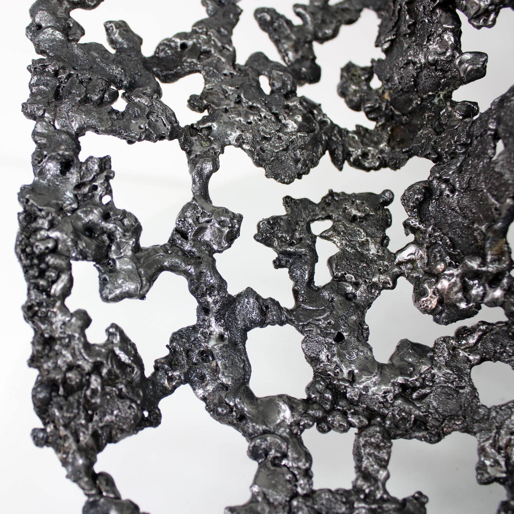 Chapeau 112-22 - Sculpture forme chapeau dentelle acier et bronze