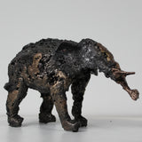 Elefant B - Tierskulptur Metall - Elefant Bronze und Stahl
