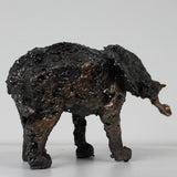 Elefante B - Escultura metálica animal - Elefante bronce y acero
