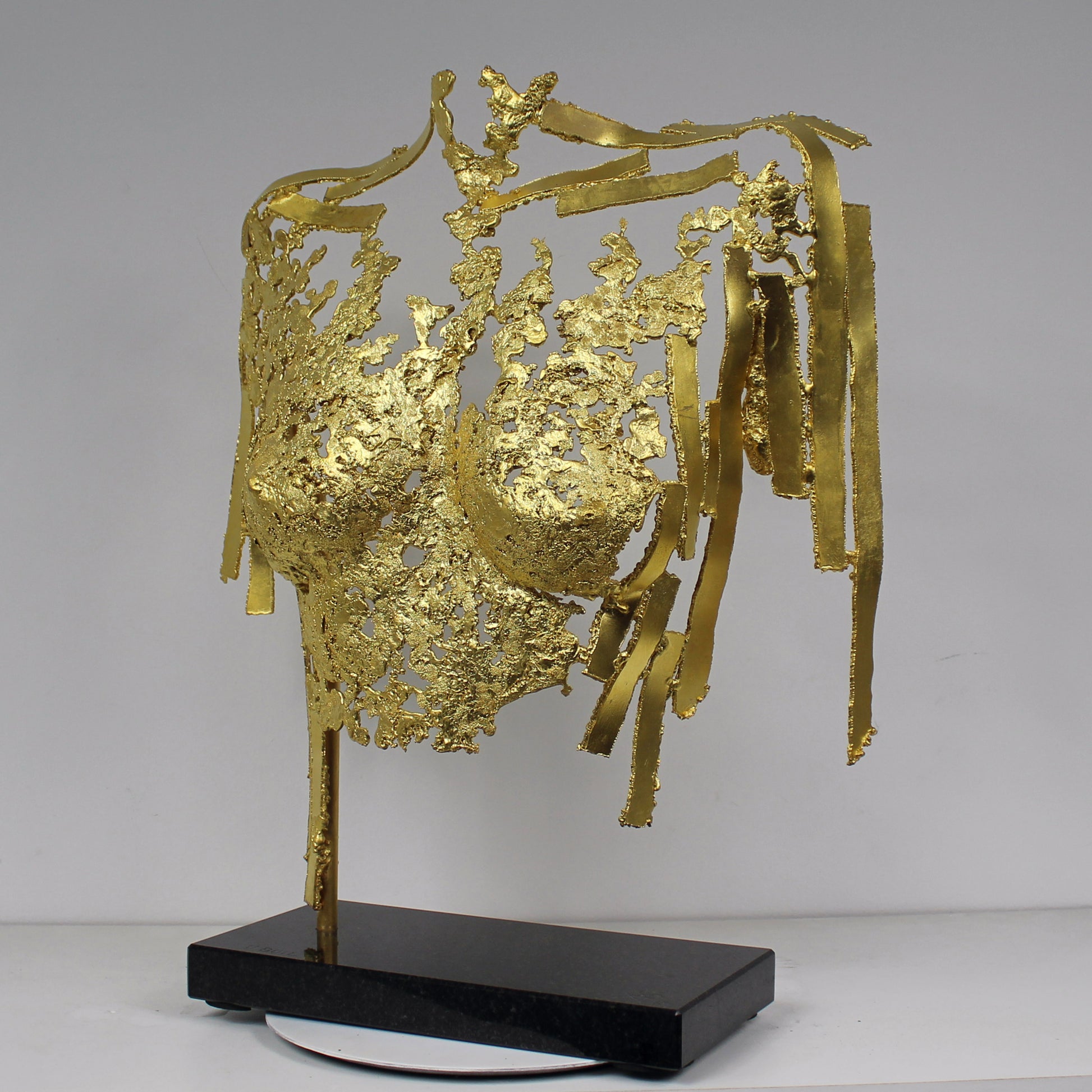 Belisama It's Only Gold - Sculpture buste femme dentelle bronze et Or - Buil