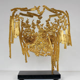 Belisama It's Only Gold - Sculpture buste femme dentelle bronze et Or - Buil