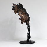 Pavarti Ombre et Lumière - Sculpture corps masculin dentelle metal acier bronze