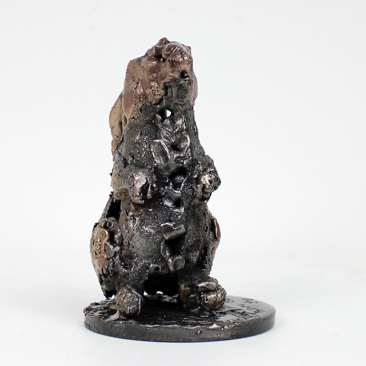 Lapin 16-22 - sculpture animal metal - Lapin bronze et acier