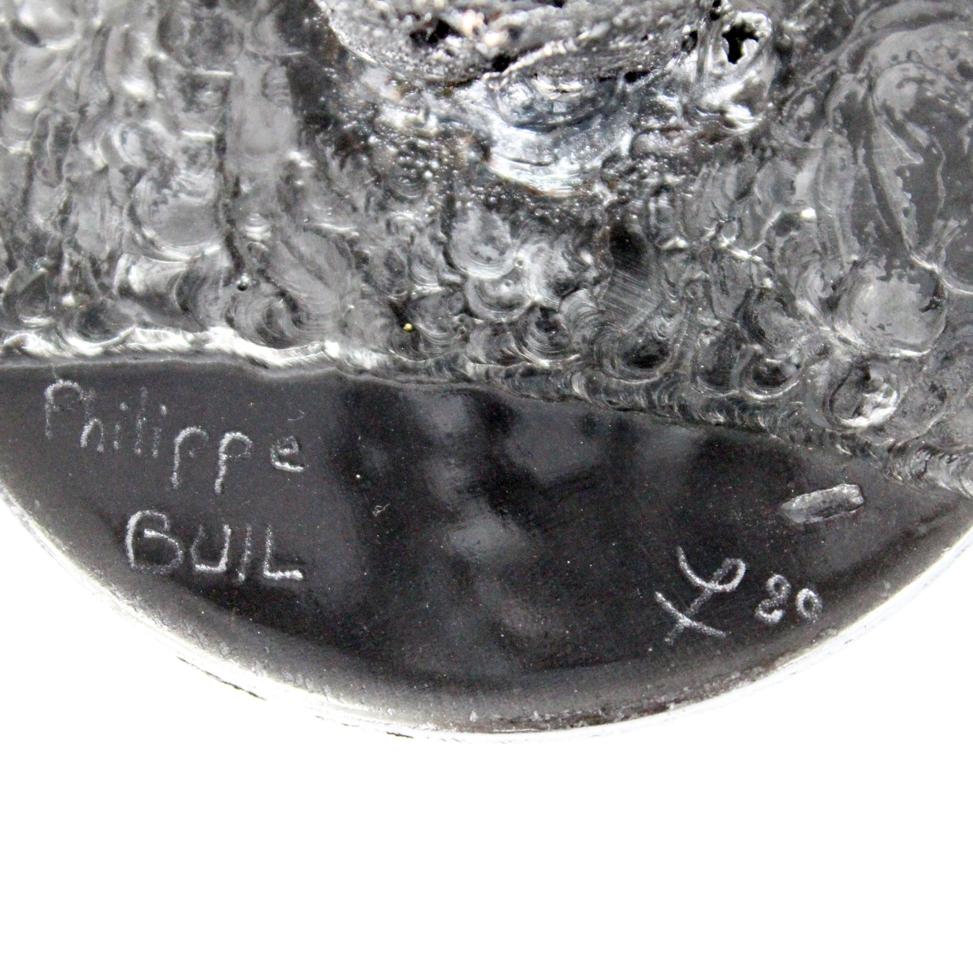 Idole CLXV - Sculpture métal corps bronze et acier - Buil