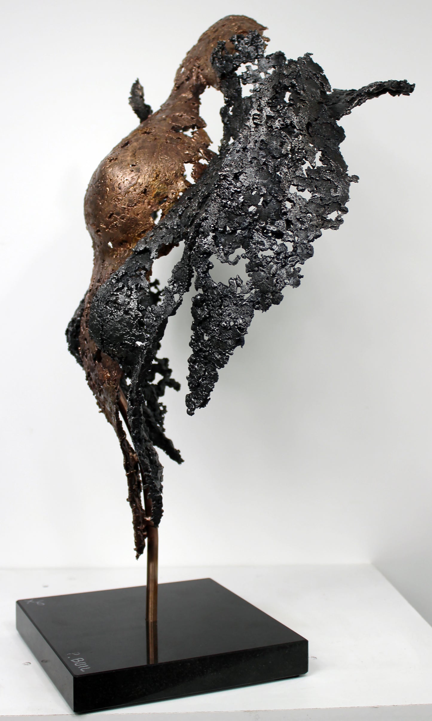 Connect the first - Sculpture en dentelle de Bronze et d'acier - Buil