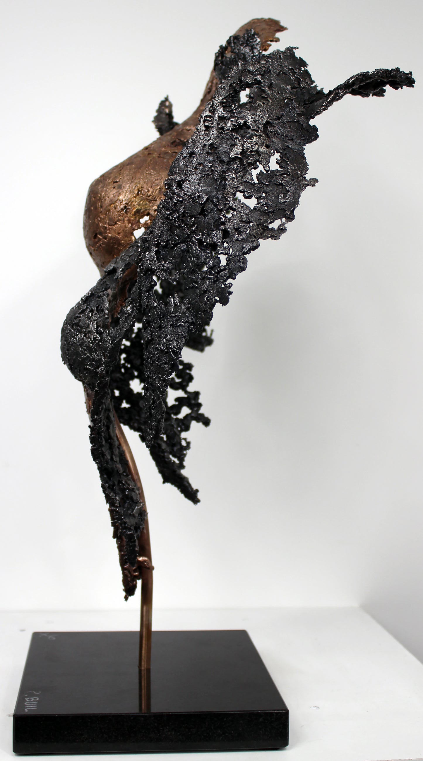 Connect the first - Sculpture en dentelle de Bronze et d'acier - Buil