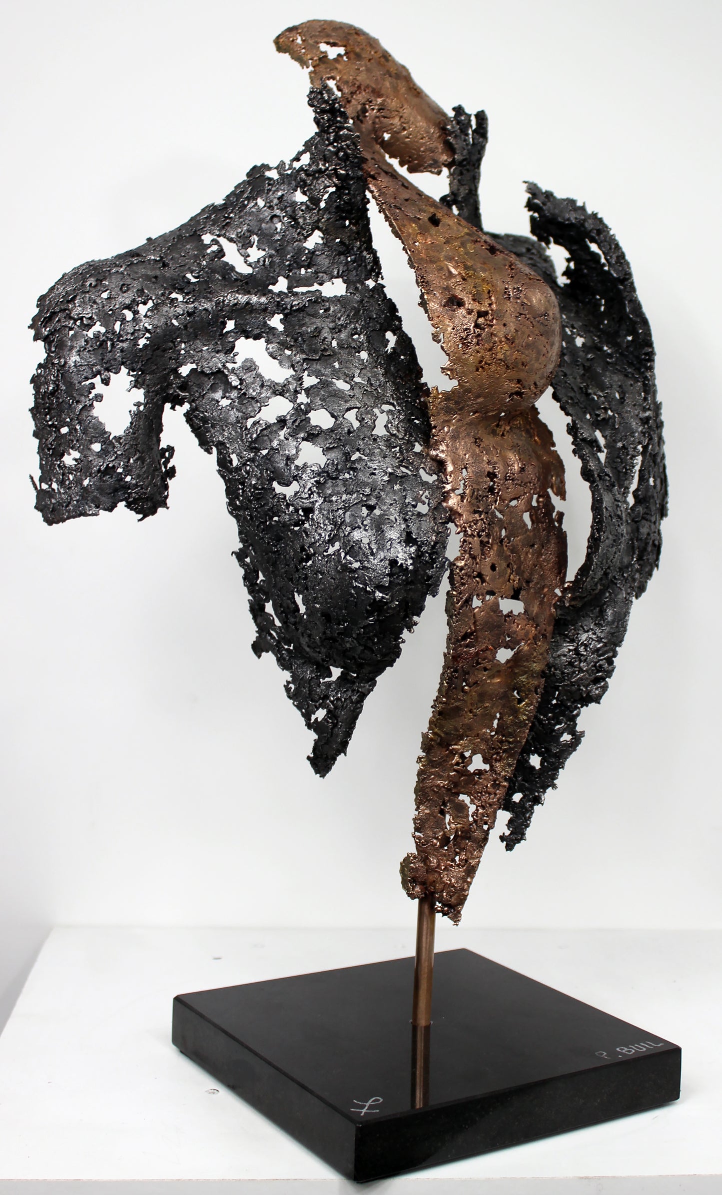 Connect the first - Sculpture en dentelle de Bronze et d'acier - Buil