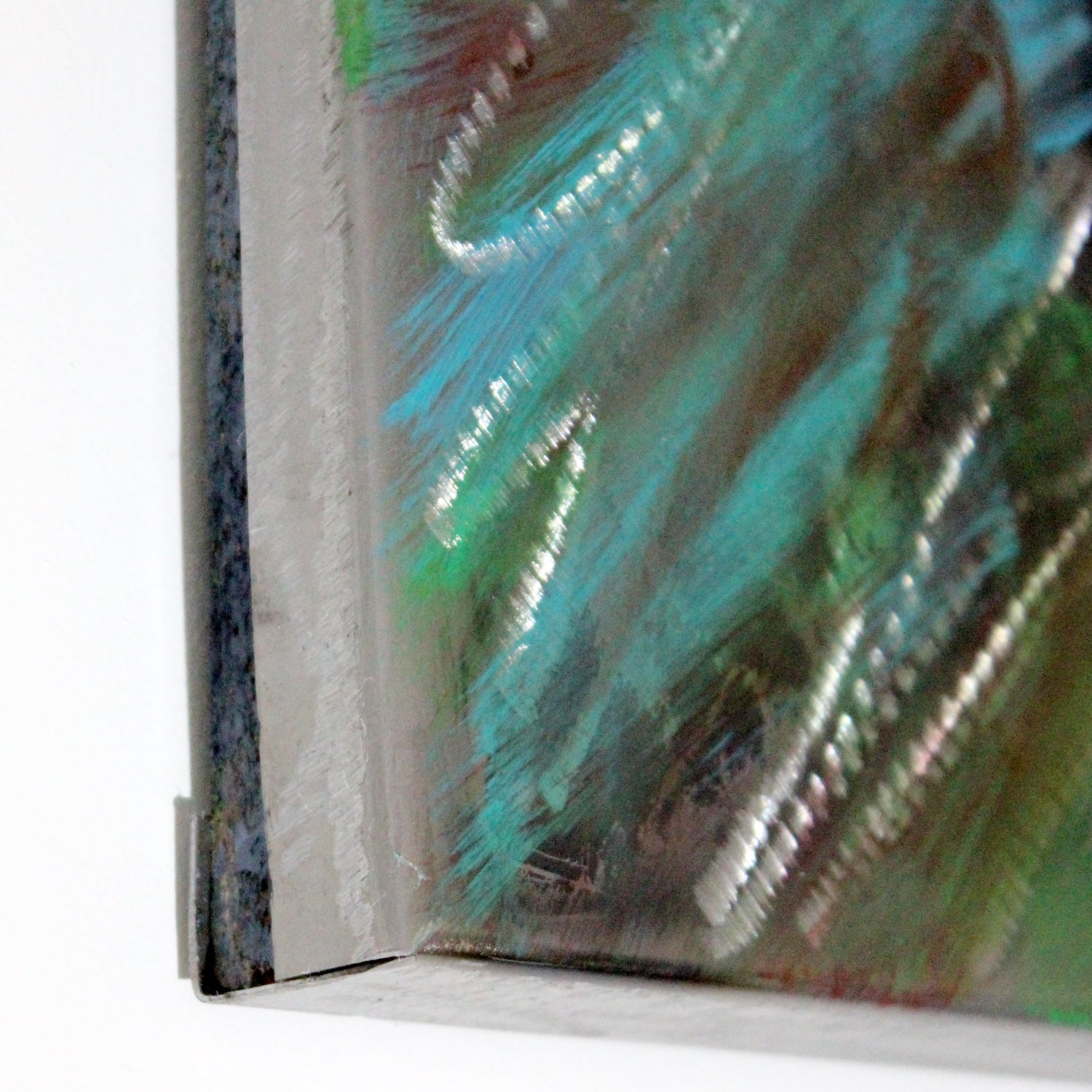 Tableau vanité crane  - Sculpture murale tableau acier et encres - Buil