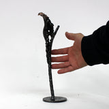 Arum 38-23 - Sculpture fleur dentelle metal acier et bronze