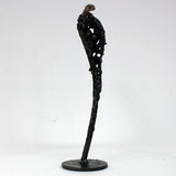 Arum 38-23 - Sculpture fleur dentelle metal acier et bronze