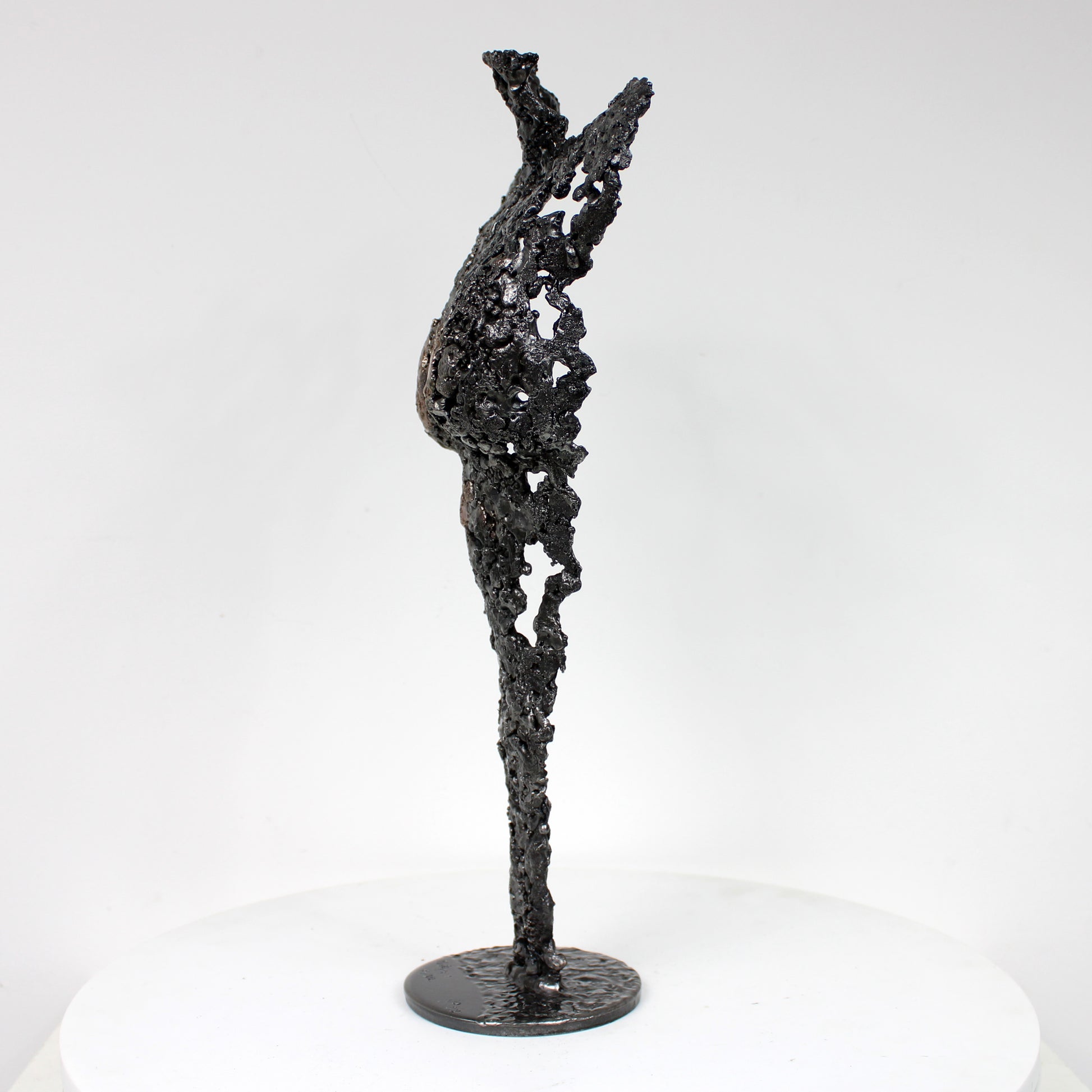 Pavarti Impromptue - Sculpture corps femme dentelle métal acier bronze