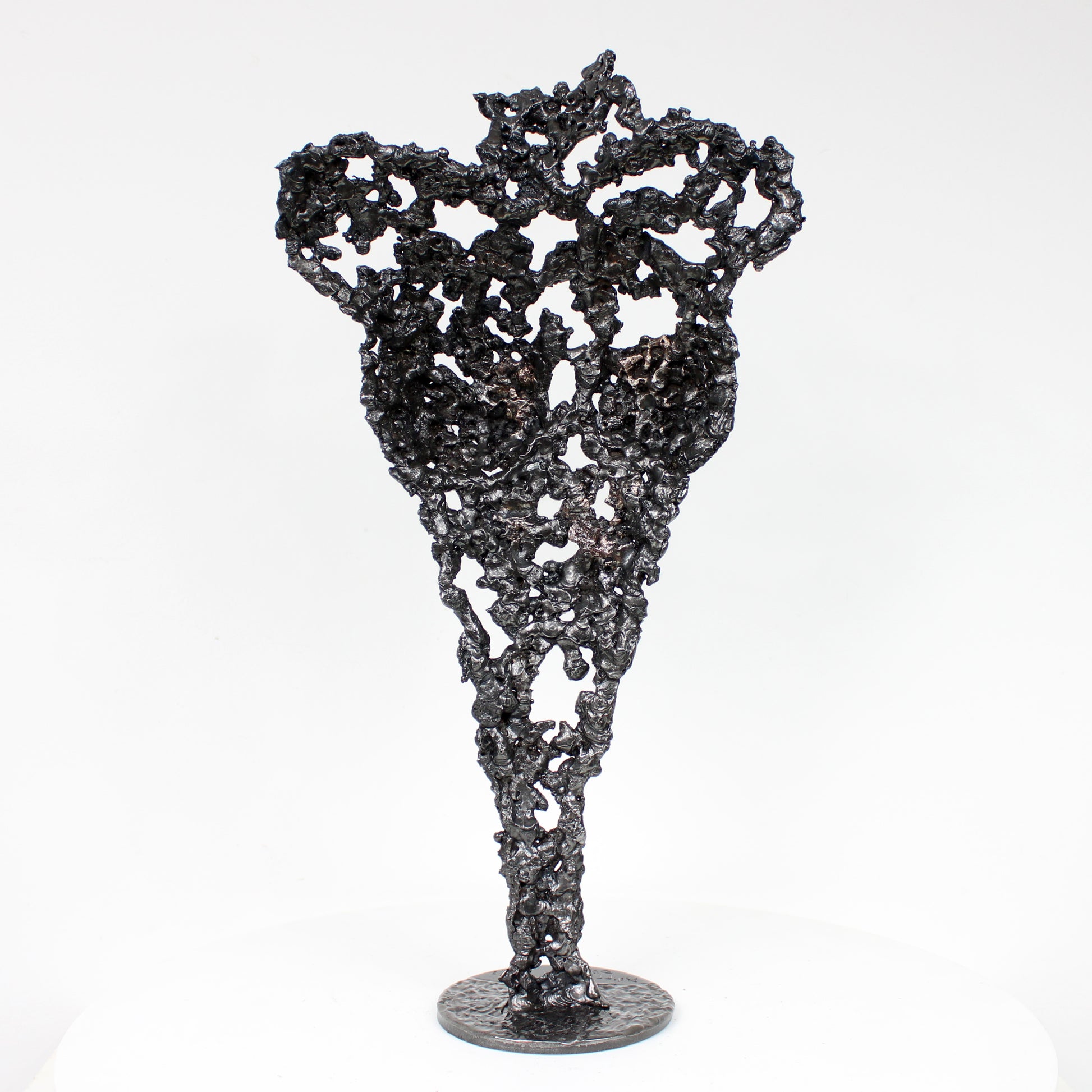 Pavarti Impromptue - Sculpture corps femme dentelle métal acier bronze