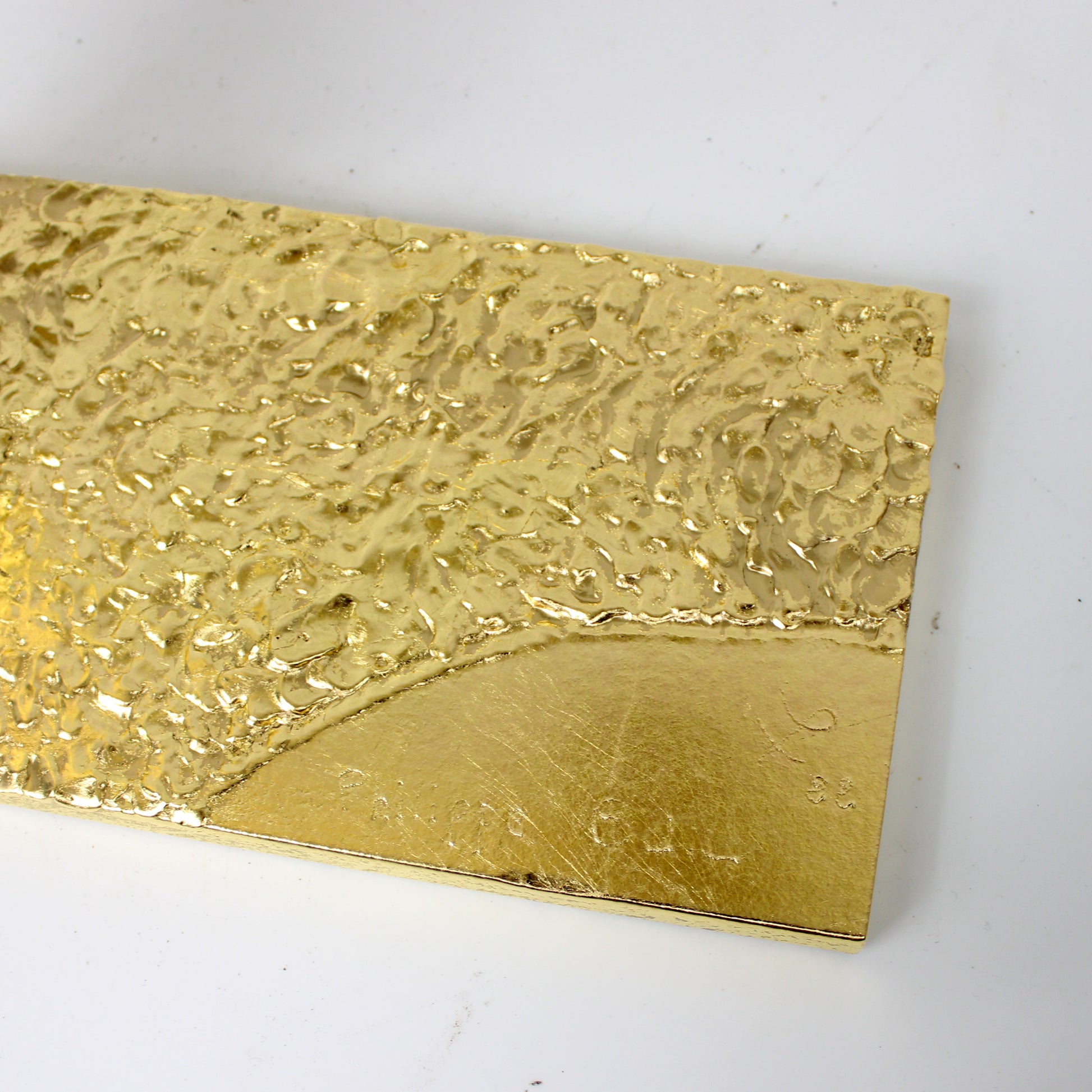 Belisama Etincelante - Sculpture bustier femme dentelle or