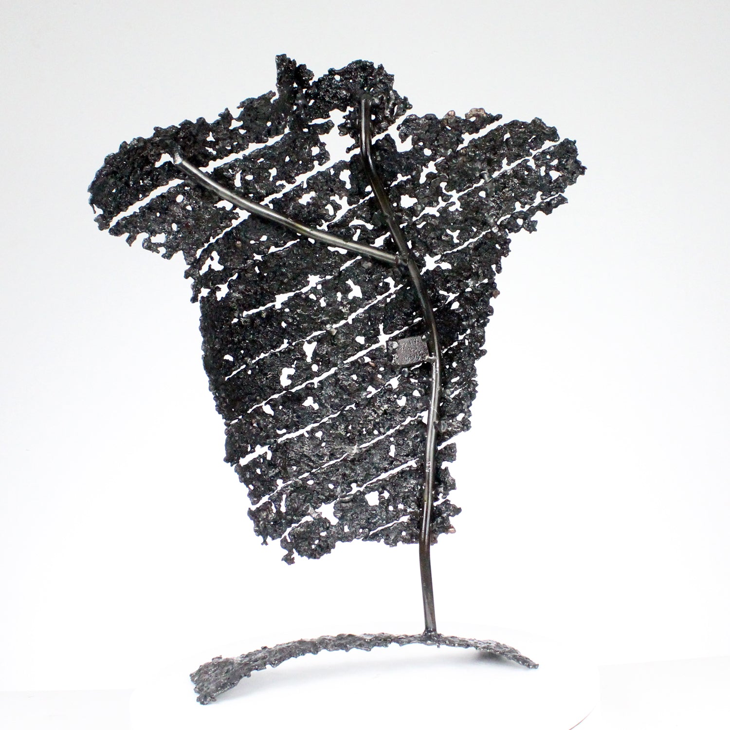 Belisama La femme ruban - Sculpture métal buste feminin acier bronze - Buil