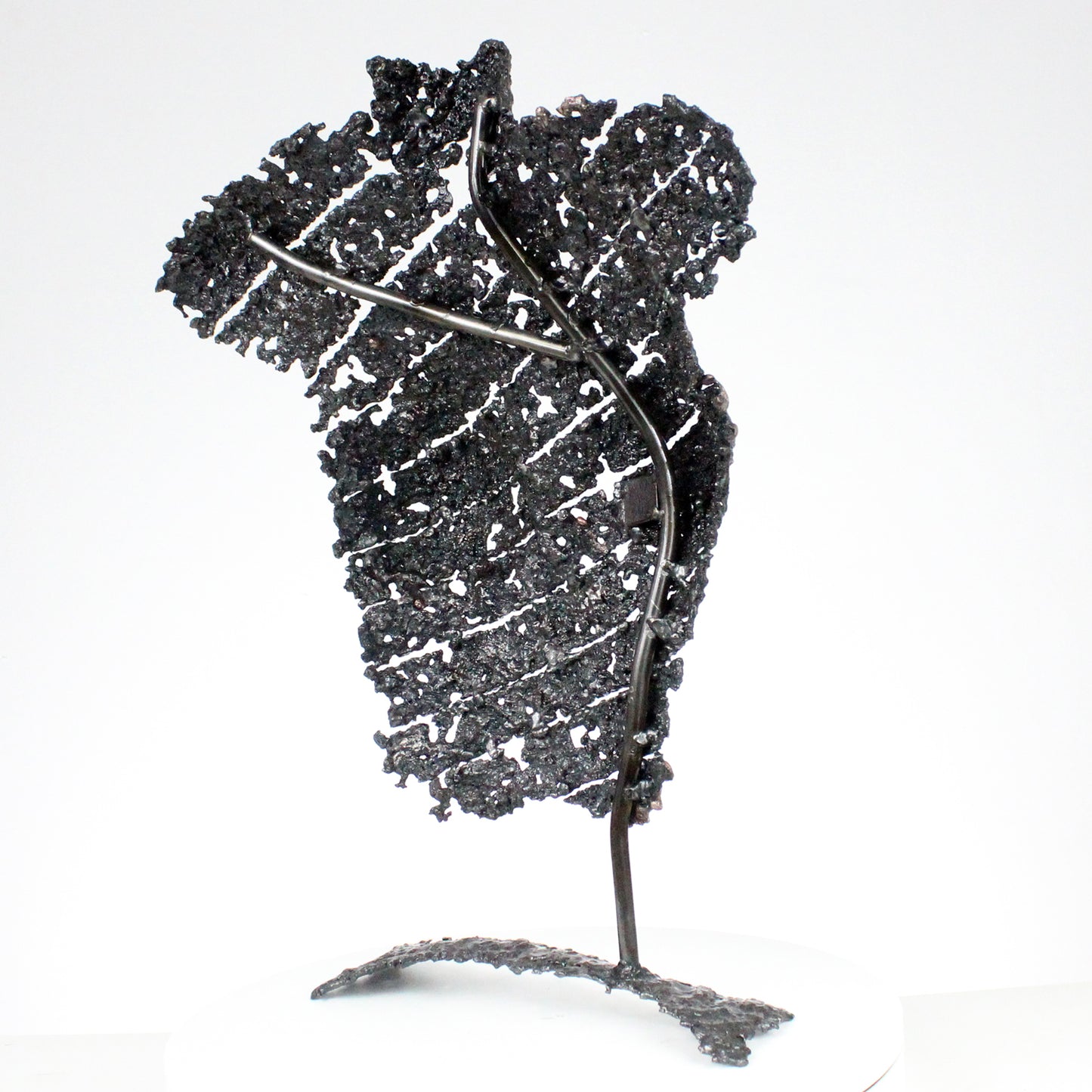 Belisama La femme ruban - Sculpture métal buste feminin acier bronze - Buil