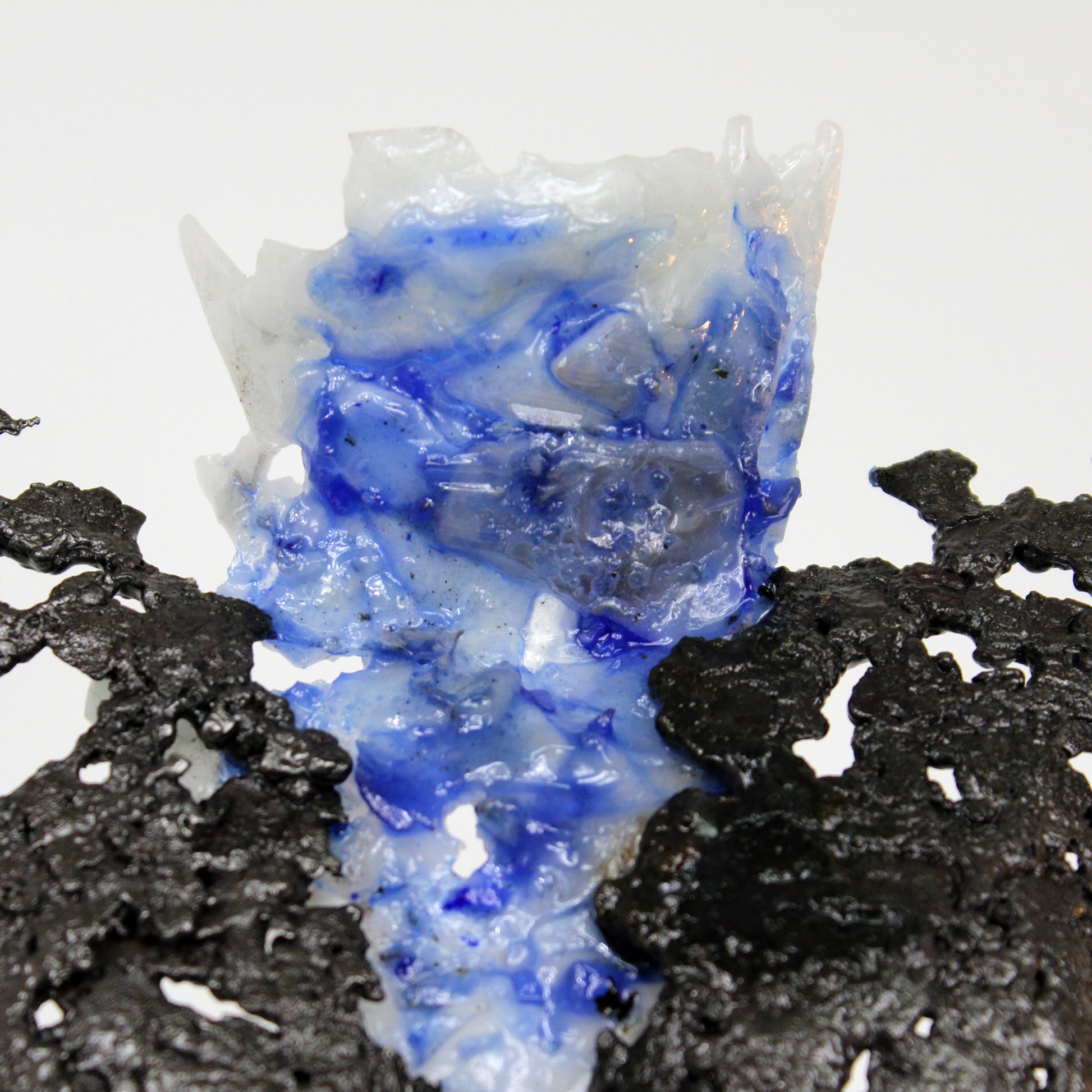 Pavarti Océan - Sculpture corps dentelle acier et verre - Buil