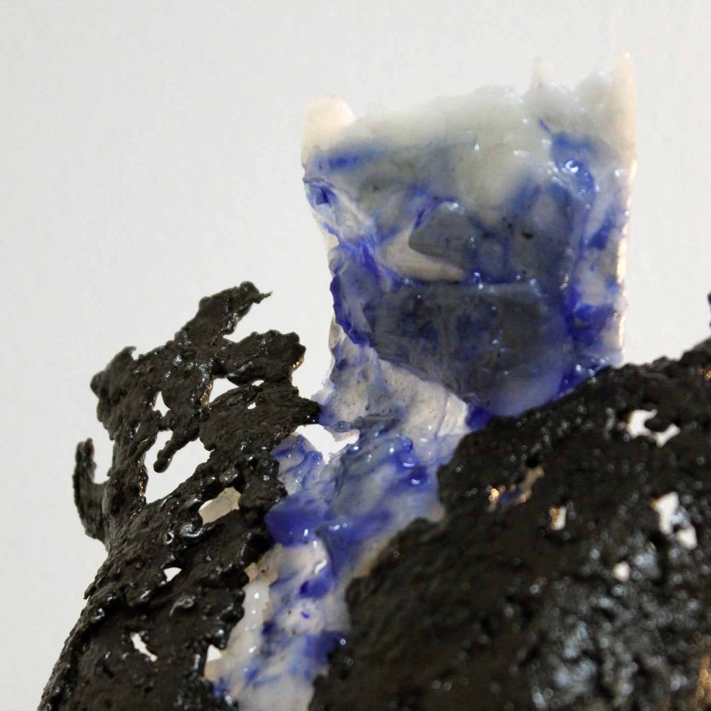 Pavarti Océan - Sculpture corps dentelle acier et verre - Buil