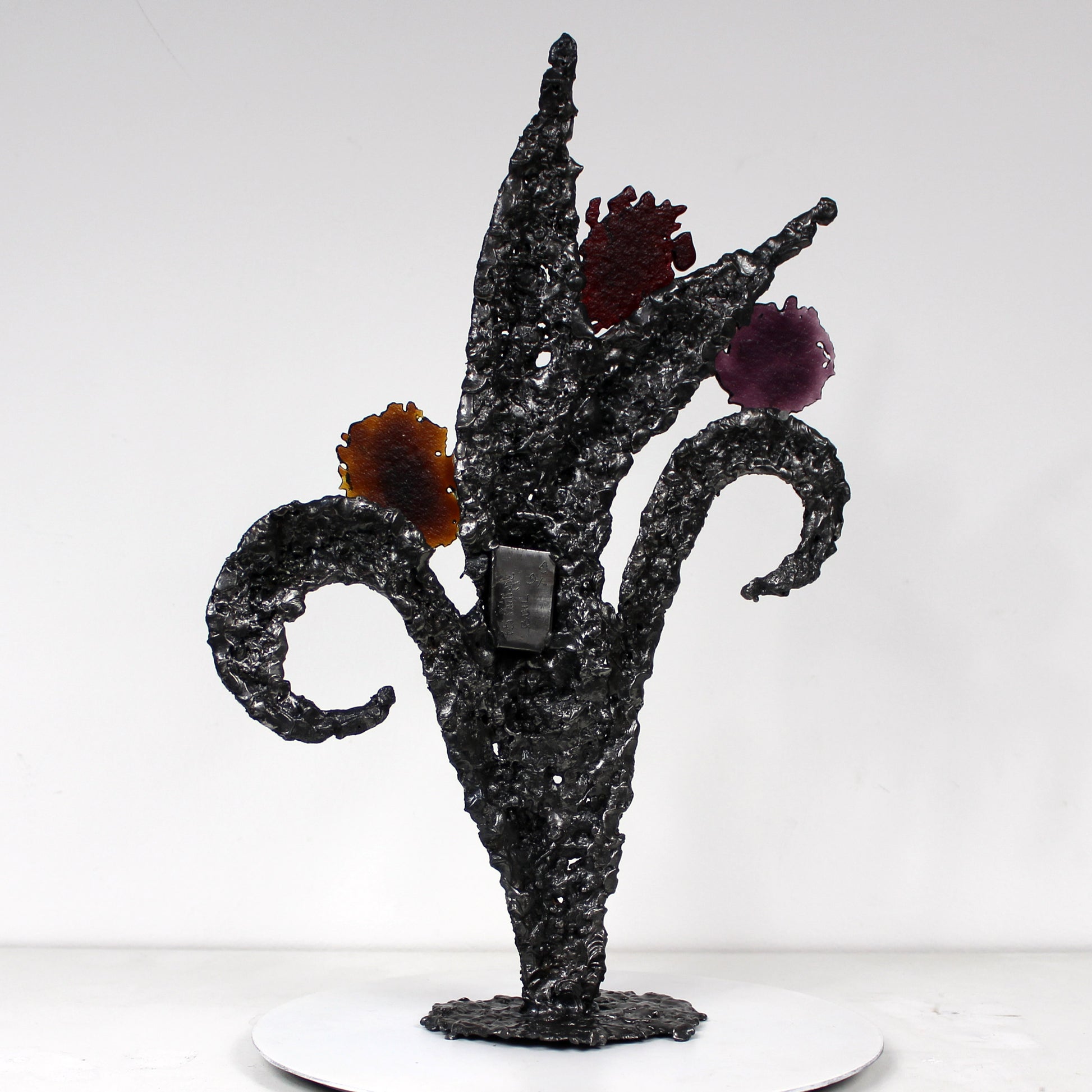 Armories - sculpture fleur en dentelle acier et verre - Buil