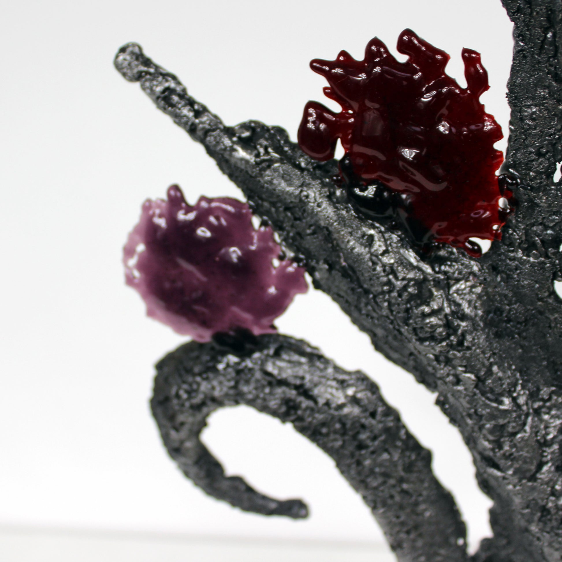 Armories - sculpture fleur en dentelle acier et verre - Buil