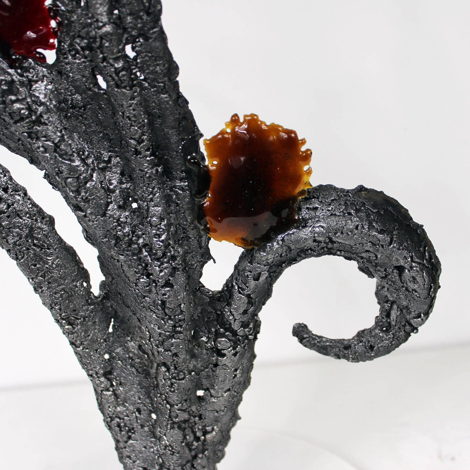 Armories - sculpture fleur en dentelle acier et verre - Buil