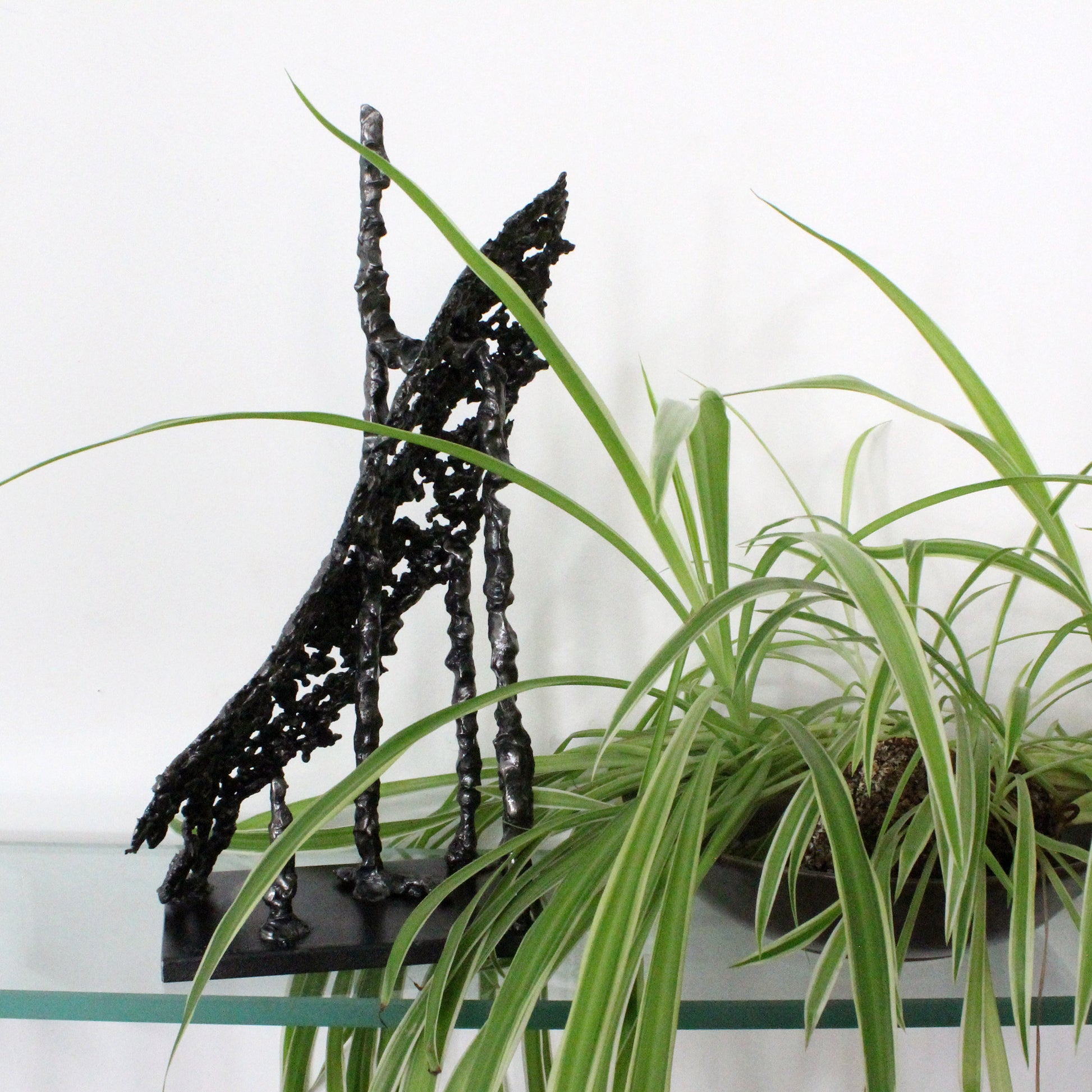 Trait de lumière 83-21 - Sculpture abstraite métal dentelle acier - Buil