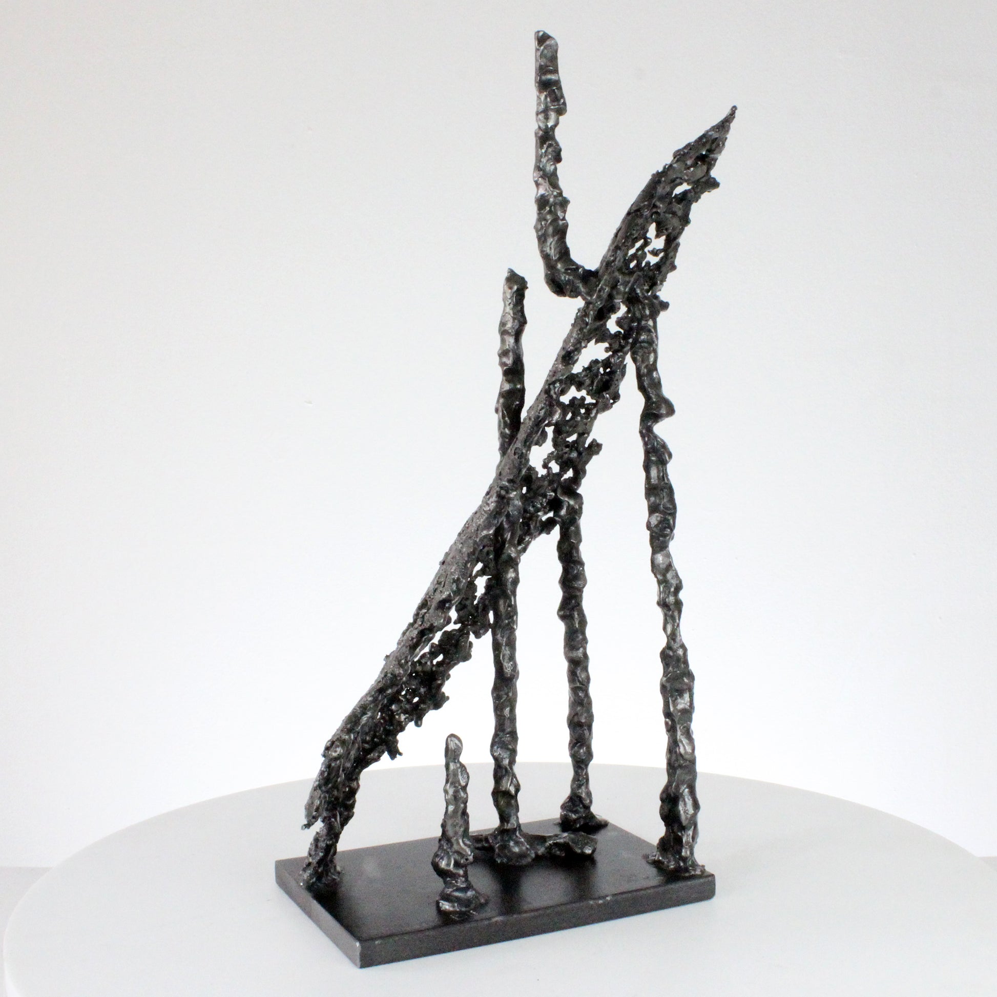 Trait de lumière 83-21 - Sculpture abstraite métal dentelle acier - Buil