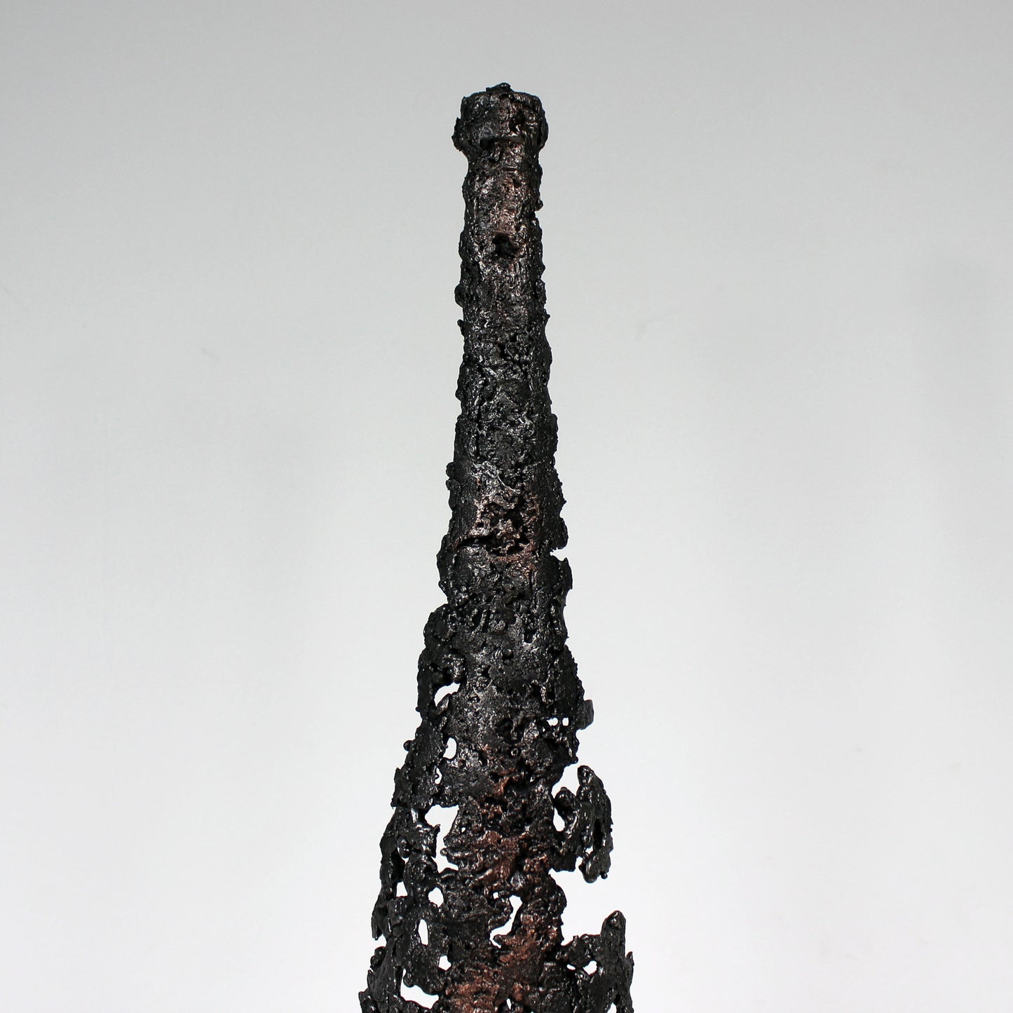 BOUTEILLE POIRE – Sculpture bouteille eau de vie métal en dentelle acier et cuivre - Buil