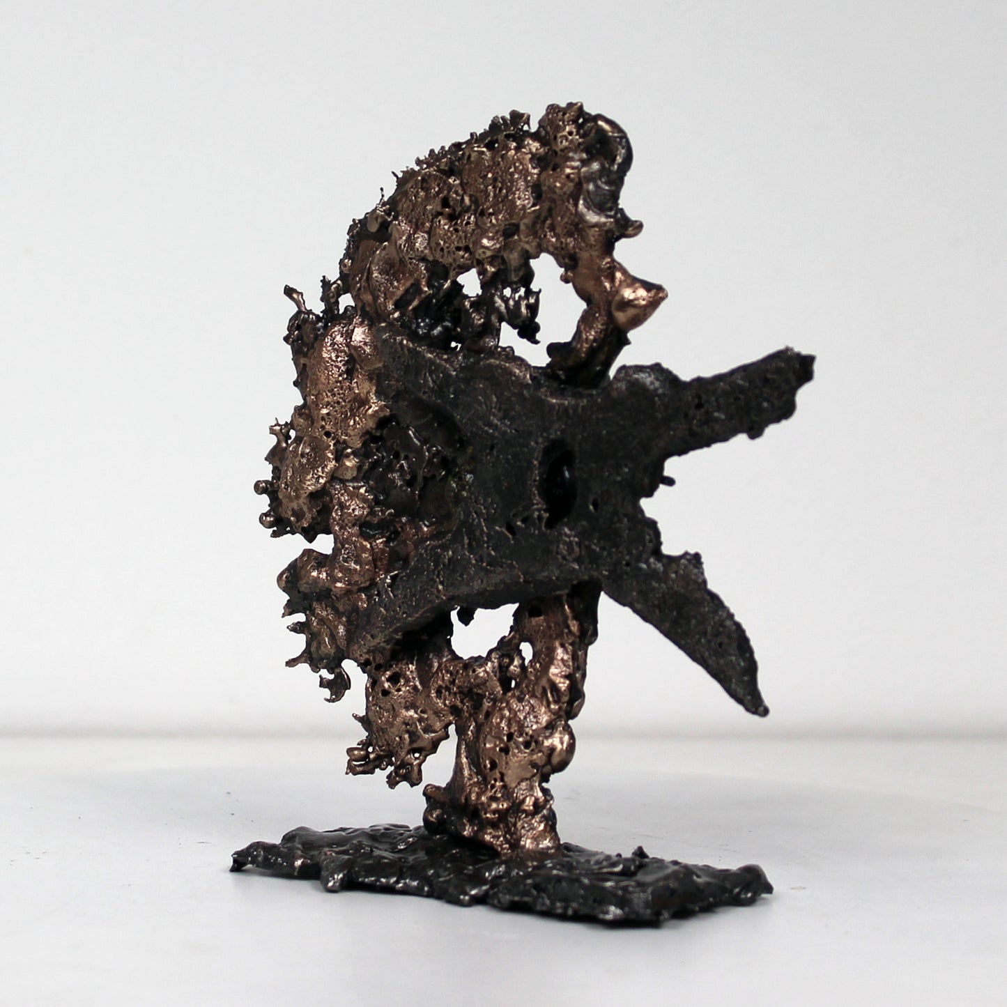 Gémeaux 19 A4 - Signe du zodiaque astrologie - Sculpture dentelle metal bronze acier