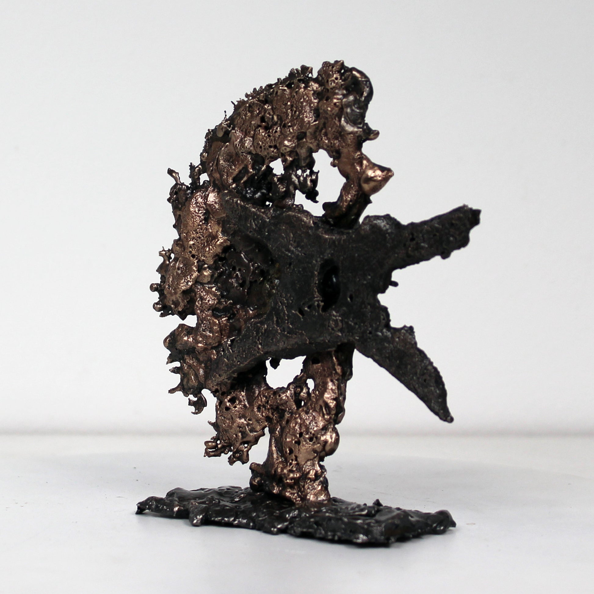 Gémeaux 19 A4 - Signe du zodiaque astrologie - Sculpture dentelle metal bronze acier